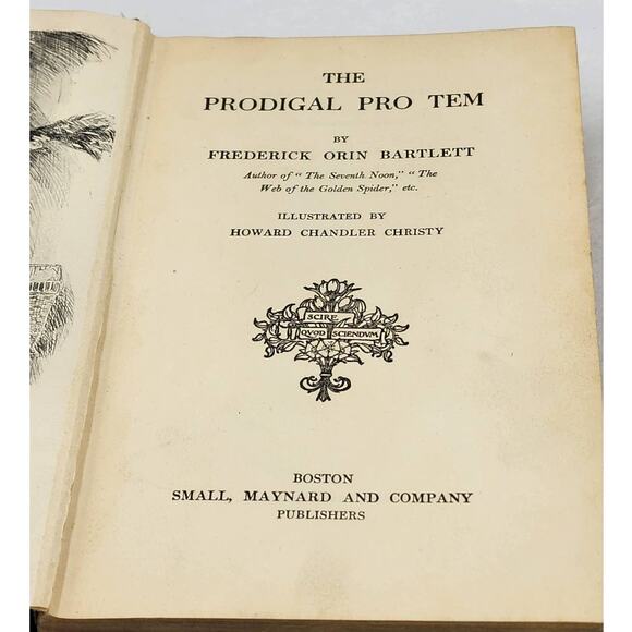 The Prodigal ProTem By Frederick Orin Bartlett Illustrated Antiquarian 1910 - Picture 2 of 11